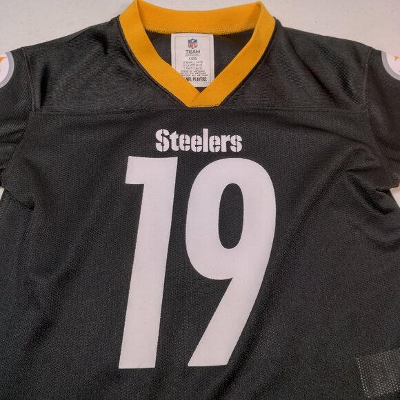 Pittsburgh Steelers Juju Smith-Schuster Jersey Kids XS 4/5 Nike On Field #19 - Picture 3 of 15